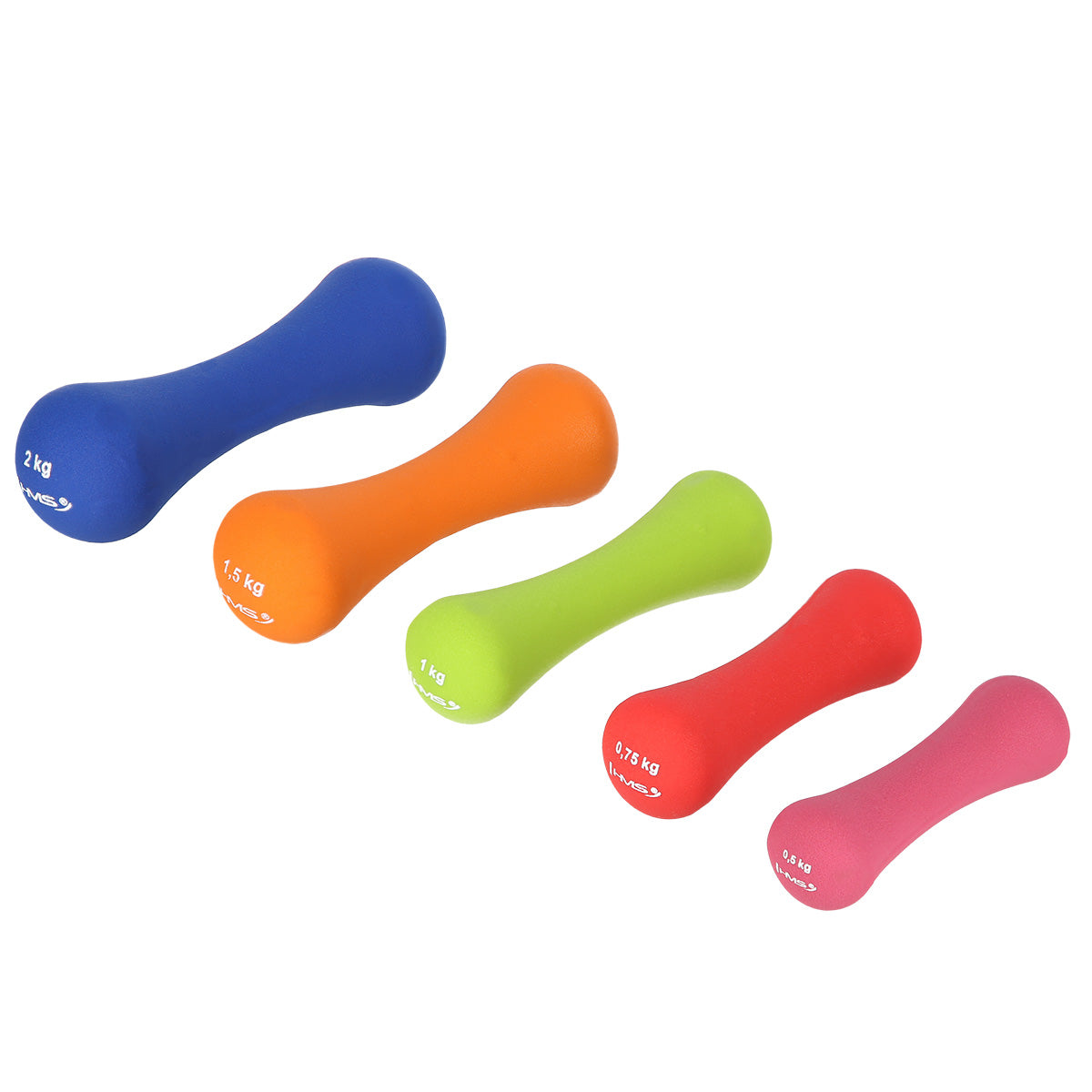 Ciężarek żeliwny pokryty neoprenem 1.0 kg 17025 Hms