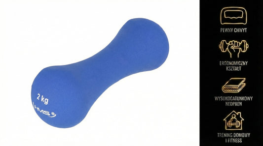 Ciężarek żeliwny pokryty neoprenem 2.0 kg 17025 Hms