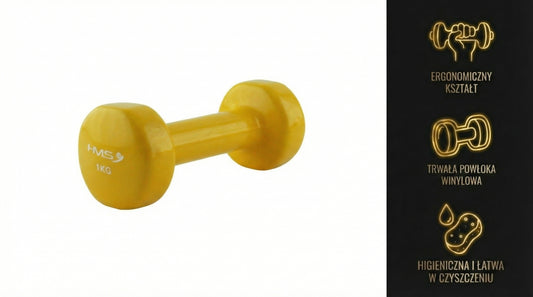 Ciężarek żeliwny pokryty winylem 1.0 kg 17023 Hms