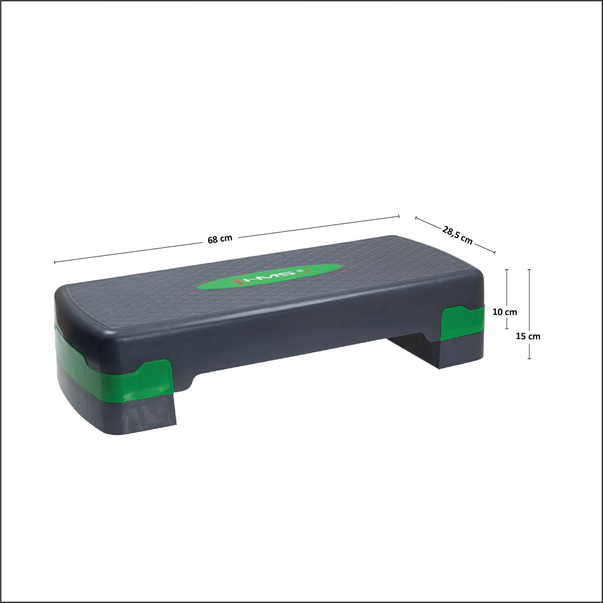 Green/gray step do aerobiku AS003 Hms
