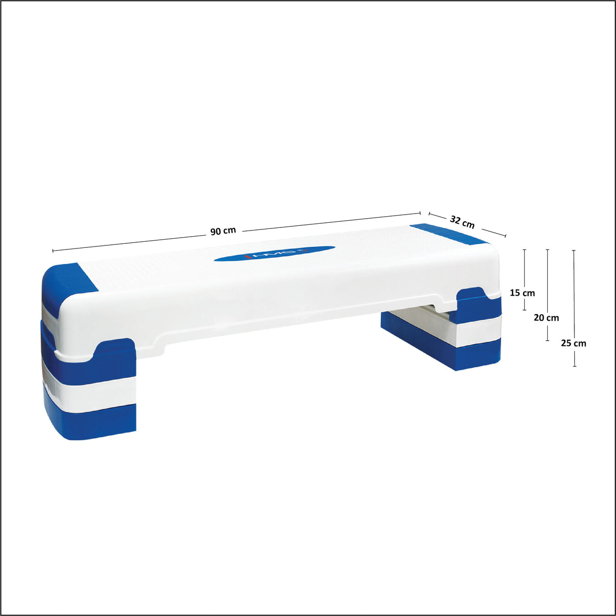 White/blue step do aerobiku AS005 Hms