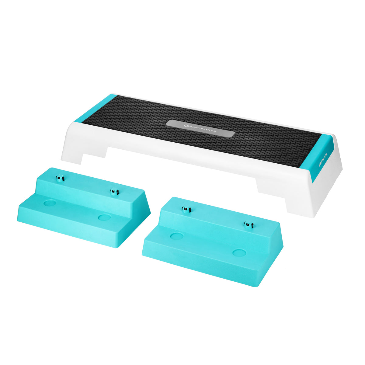 White/mint step do aerobiku premium AS007 Hms