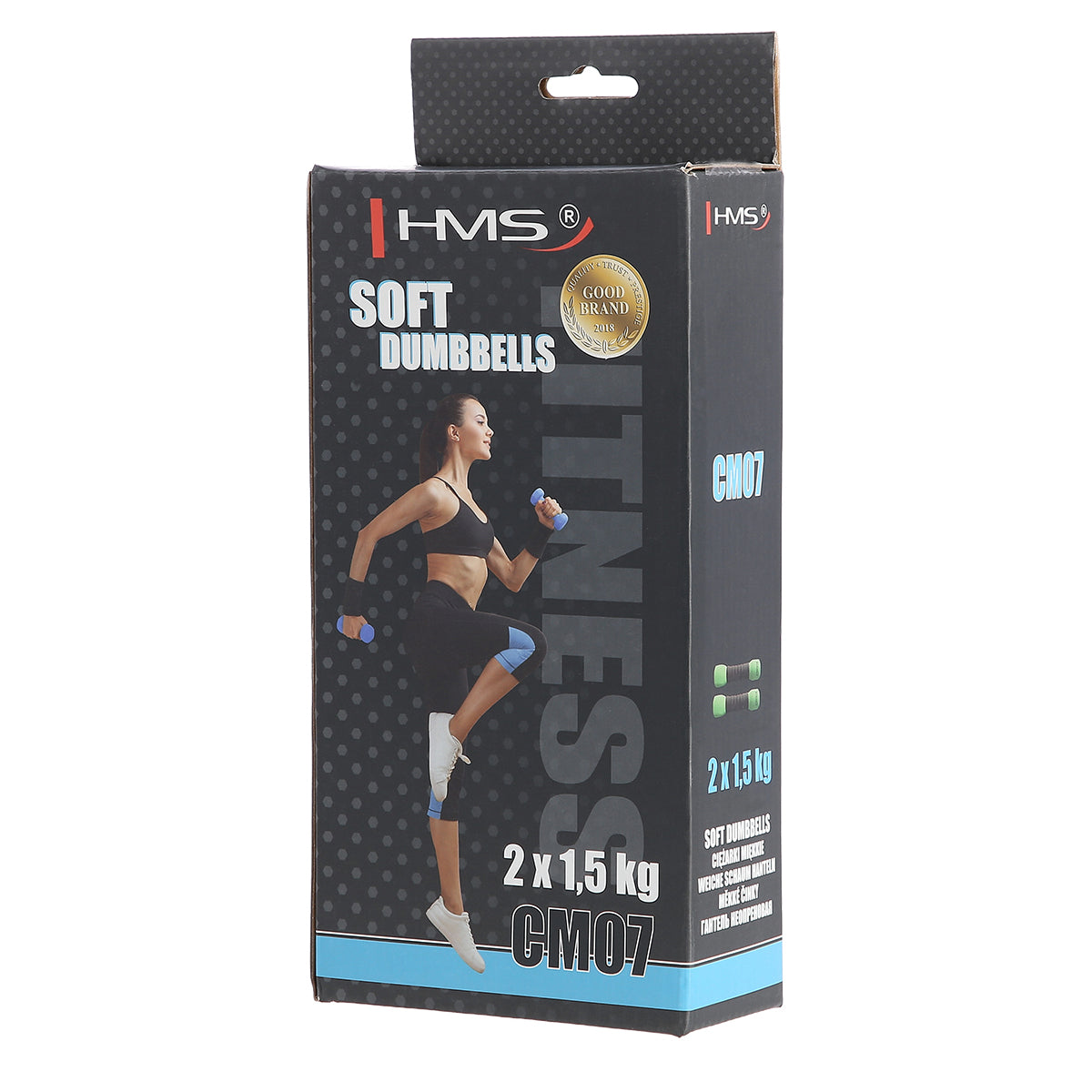 Zielony ciężarki miękkie 2 x 1.5 kg CM07 Hms
