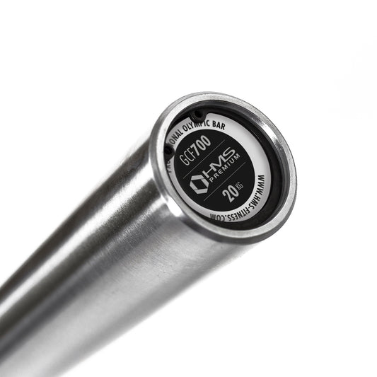 Gryf olimpijski 20 kg 2200mm + zacisk zg1000 red premium GCF700 Hms