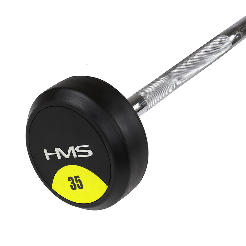 Sztanga/gryf stały łamany gumowany 35 kg GSL-35 Hms