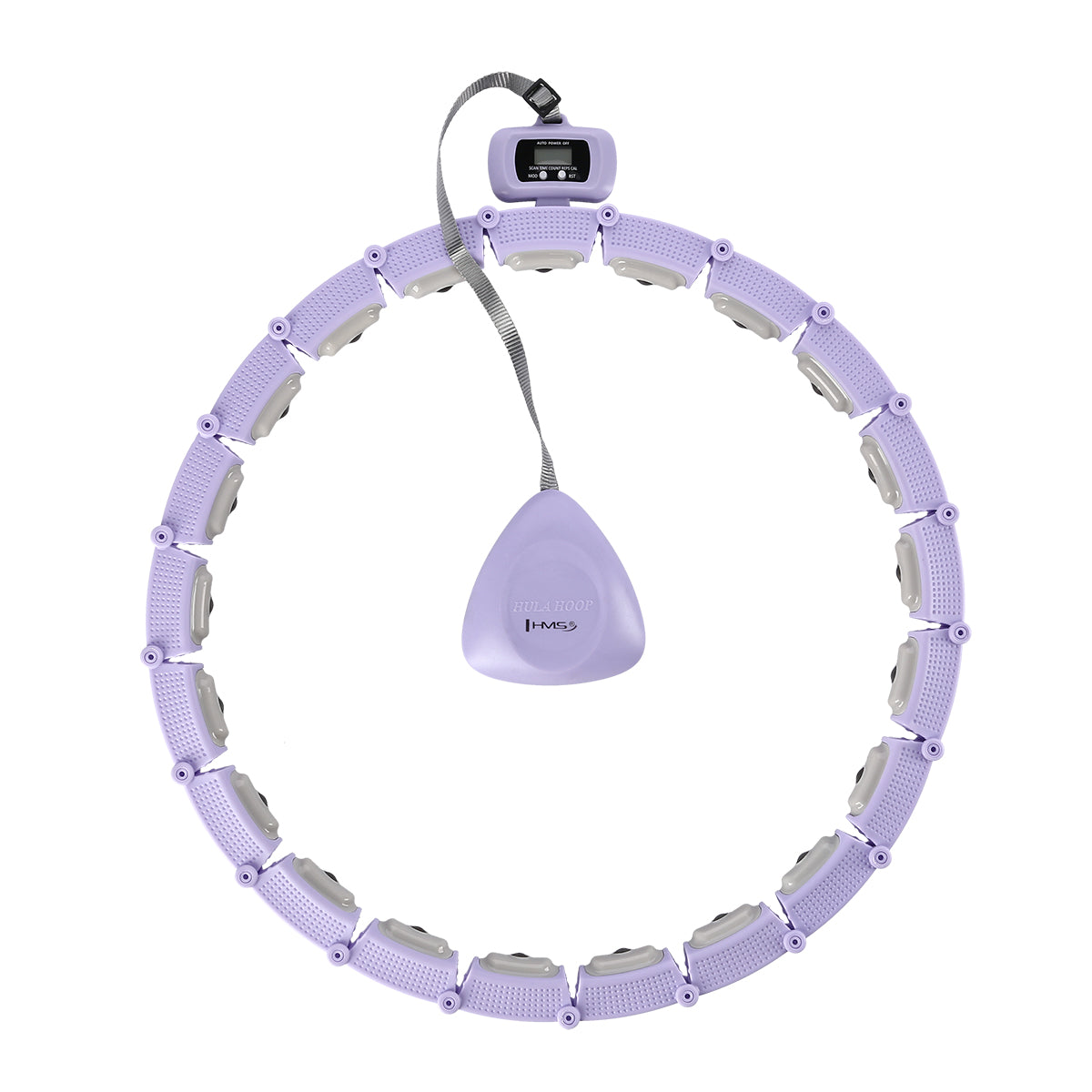 Hula hop violet z magnesami i obciążnikiem + licznik HHM14 Hms