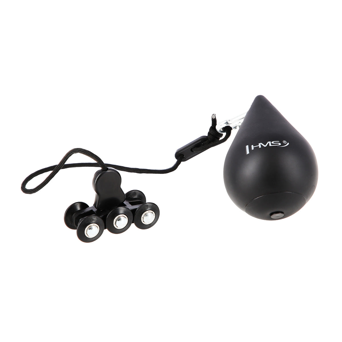 Hula hop black z wypustkami i obciążnikiem HHW01 Hms