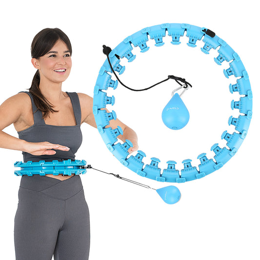 Hula hop blue z wypustkami i obciążnikiem HHW01 Hms