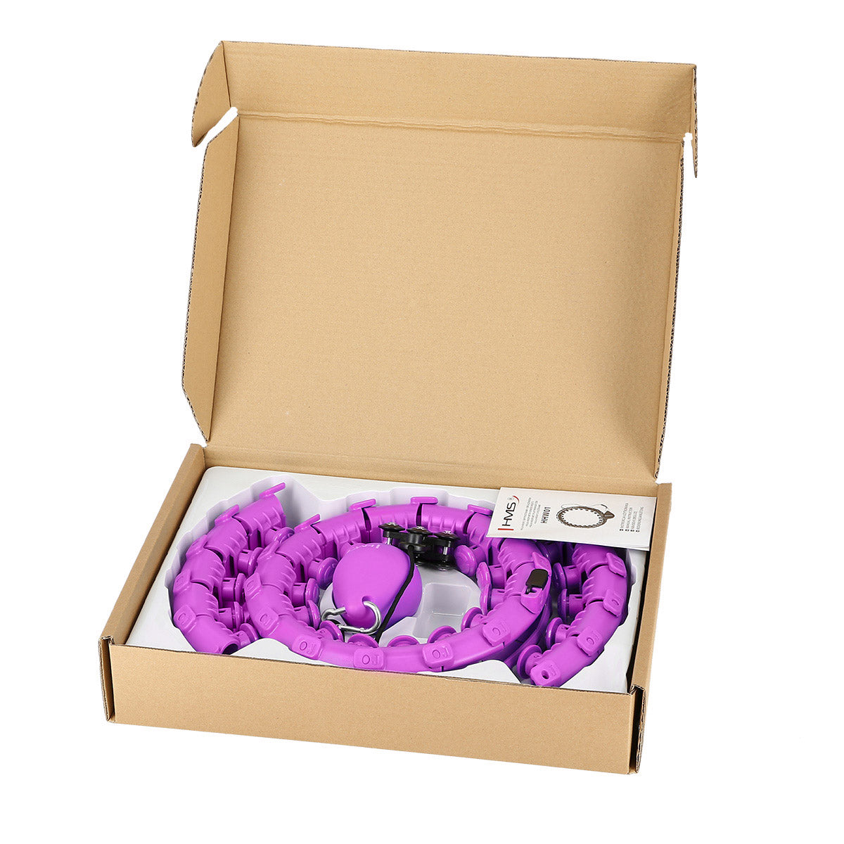 Plus size hula hop violet z wypustkami i obciążnikiem HHW12 Hms