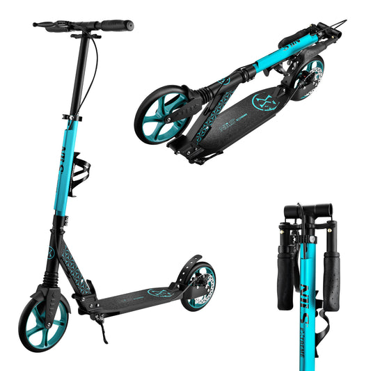 Turquoise hulajnoga z hamulcem tarczowym HM124T Nils Extreme