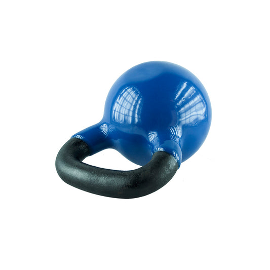 Blue kettlebell żeliwny pokryty winylem KNV04 Hms