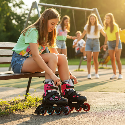 Łyżworolki vibe różowe rozm. l(40-43) NA2053A Nils Extreme