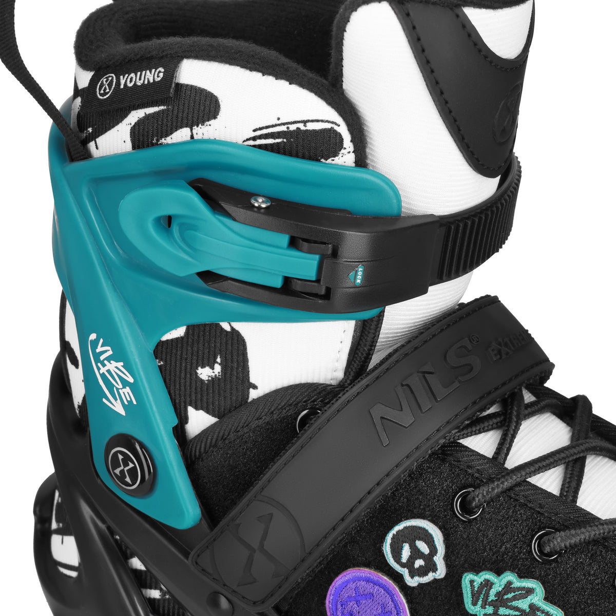 Łyżworolki vibe turkusowe rozm. m(37-40) NA2053A Nils Extreme