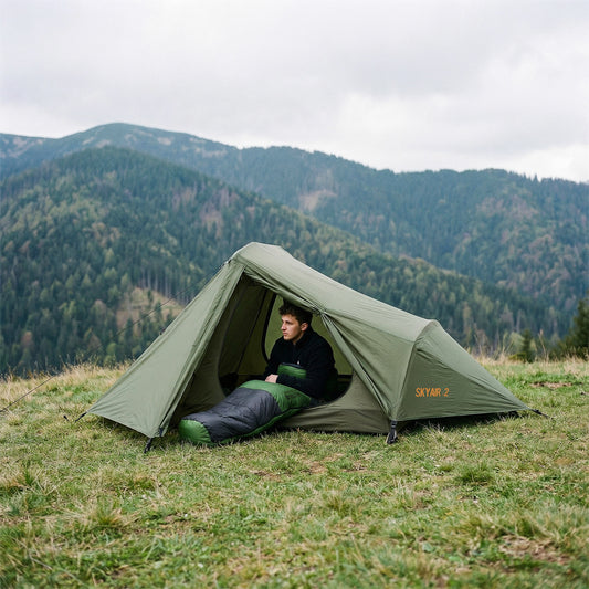 Śpiwór ultra light czarno-zielony NC1705 Nils Camp