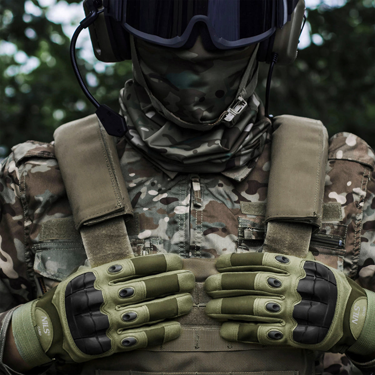 Rękawice taktyczne zielone xl NC1798 Nils Camp