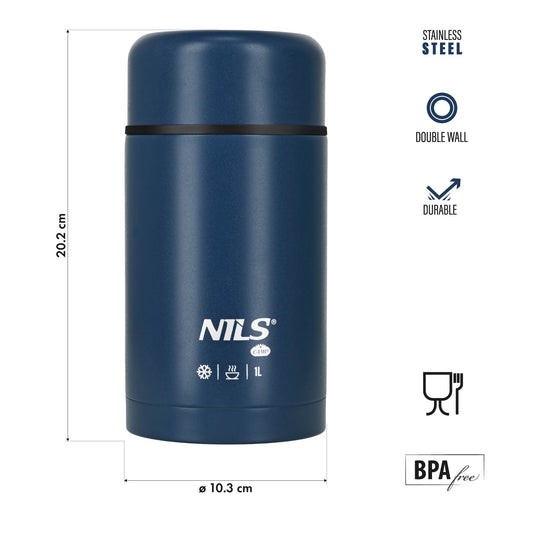 Termos obiadowy 1000ml niebieski NC3802 Nils Camp