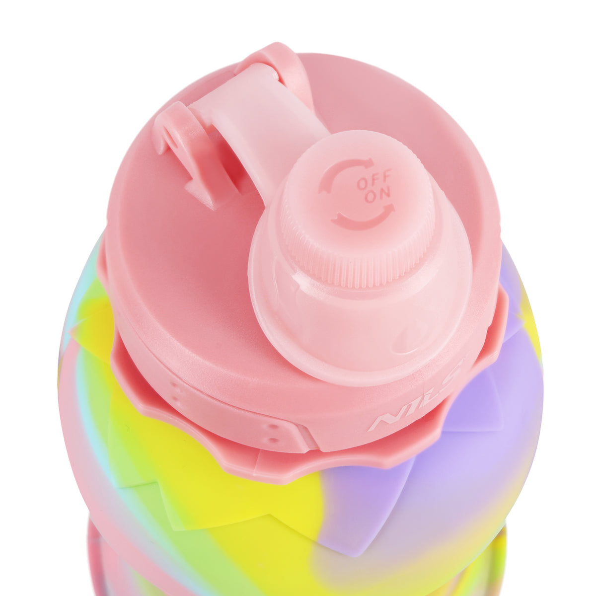 Bidon silikonowy składany 700ml różowy NC4102 Nils