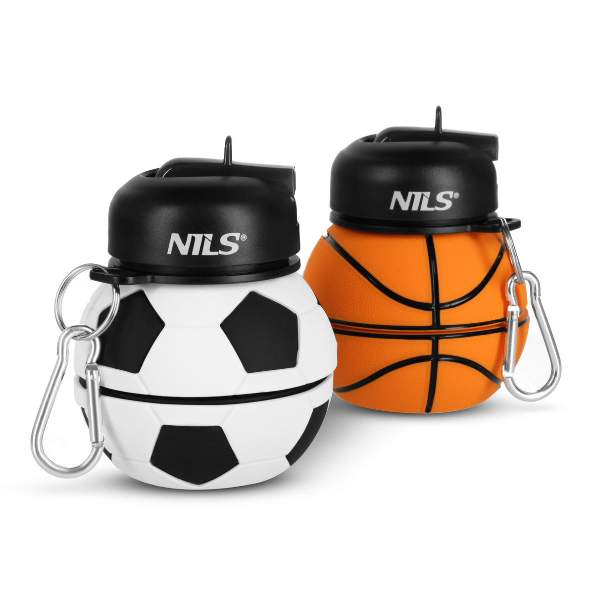 Butelka sportowa składana 550ml football NC4104 Nils