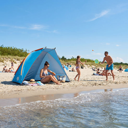 Niebieski namiot plażowy 260x120x120 cm NC8030 Nils