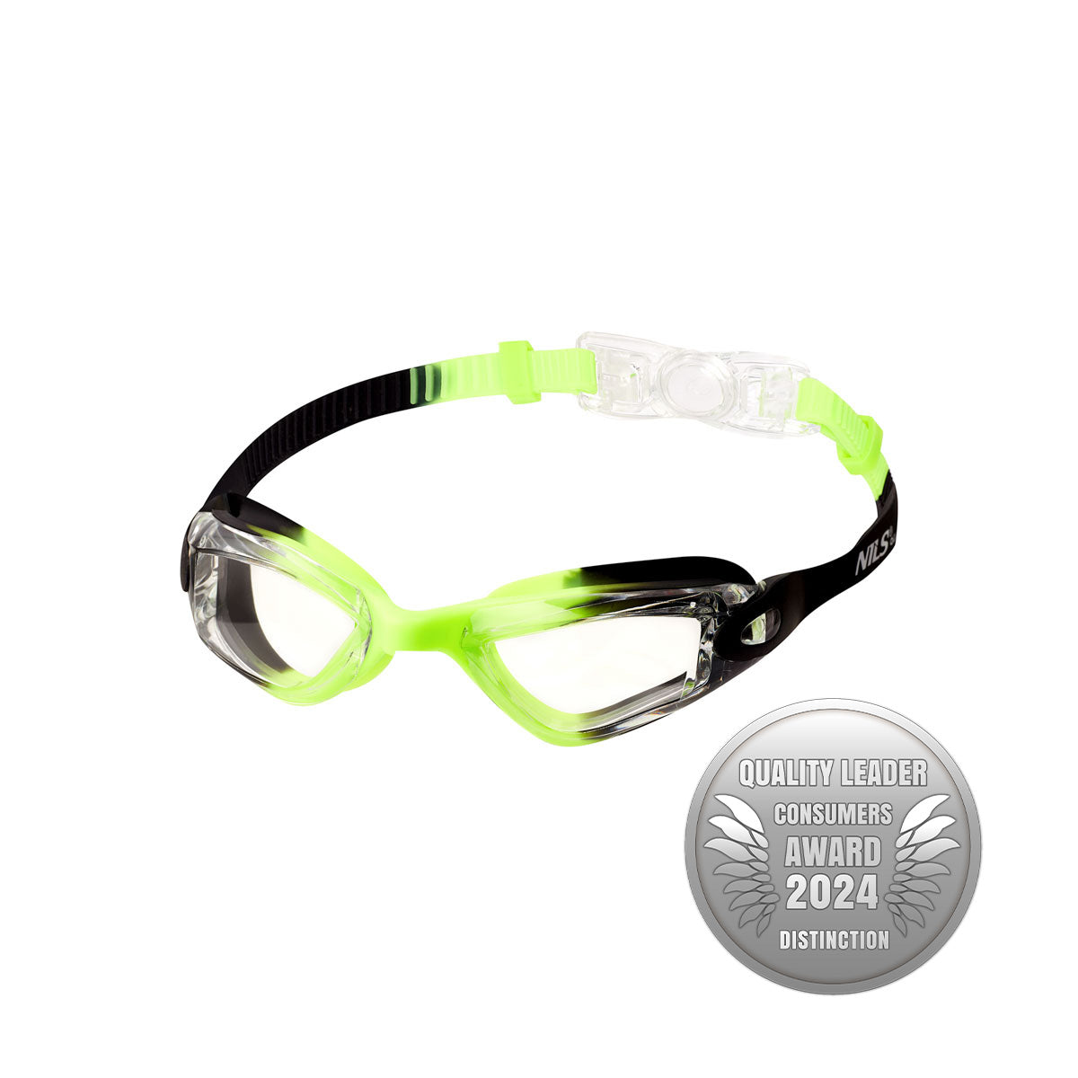 Czarny/ zielony junior okularki NQG770AF Nils Aqua