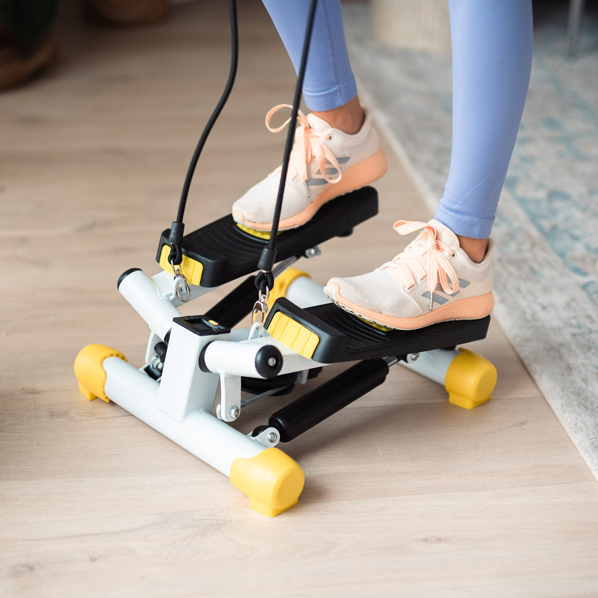 Żółty stepper skośny z linkami S3033 Hms