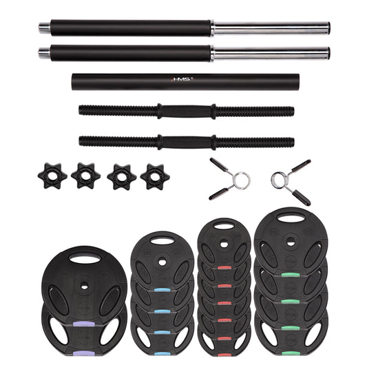 Set sztanga i sztangielki kompozyt 62 kg SGSP60 Hms
