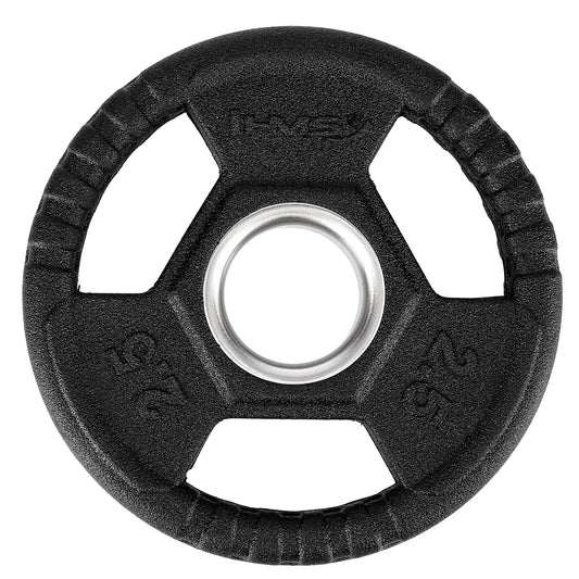 Czarny talerz olimpijski ogumowany 2.5 kg TOH02 Hms