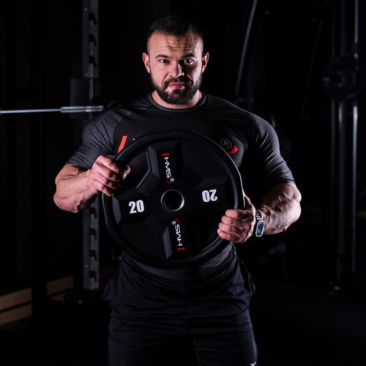 Talerz olimpijski poliuretanowy cpu 20 kg TPC20 Hms