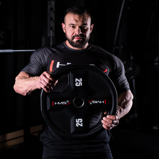 Talerz olimpijski poliuretanowy cpu 25 kg TPC25 Hms