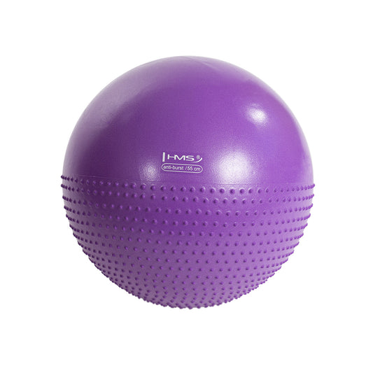 New 55cm violet piłka gimnastyczna masujaca YB03 Hms