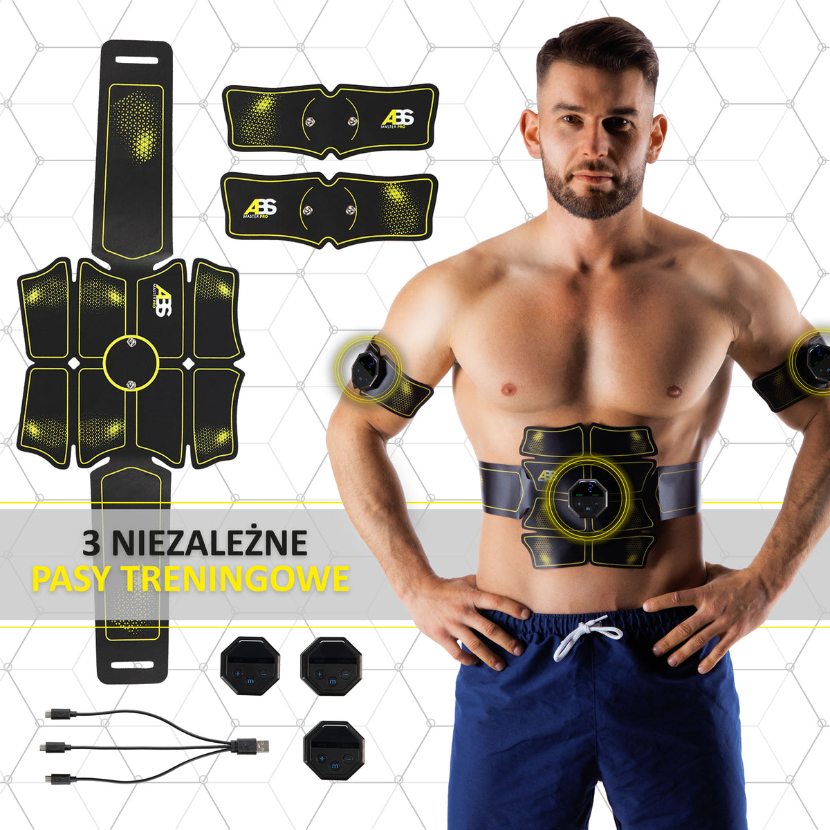 Abs master pro super elektrostymulator mięśni Hms