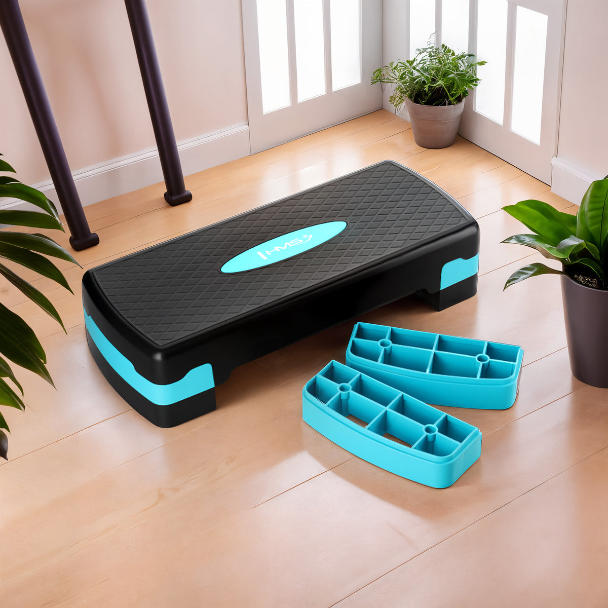 Black/mint step do aerobiku AS002 Hms