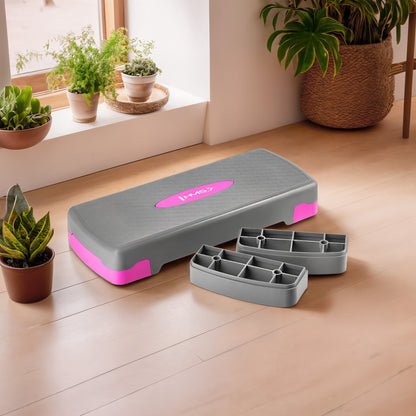 Gray/pink step do aerobiku AS003 Hms