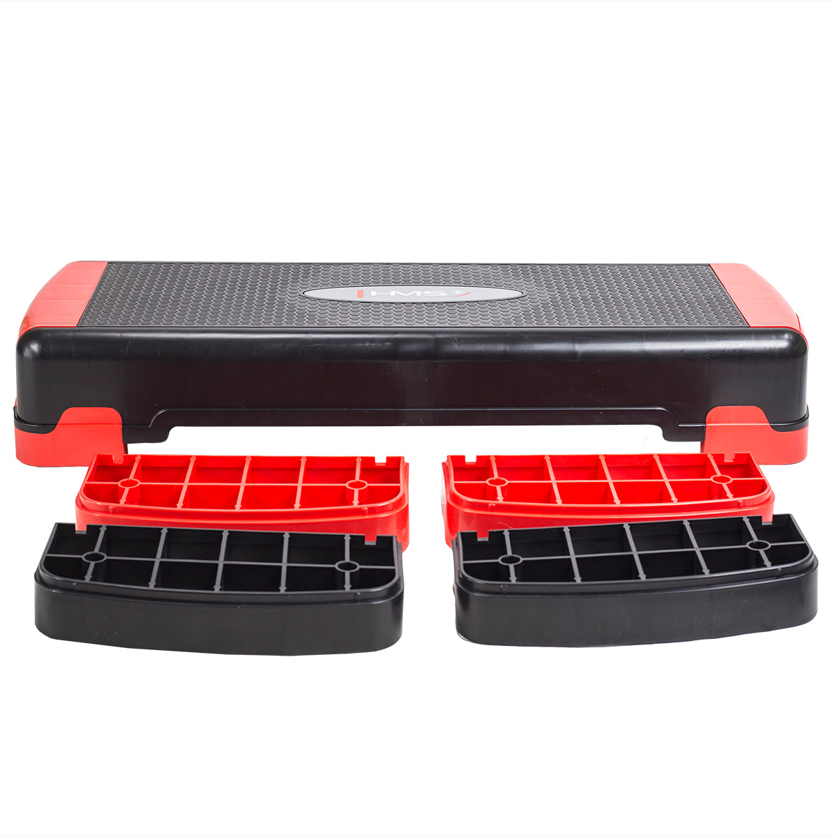 Black/red step do aerobiku AS005 Hms