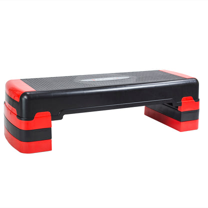 Black/red step do aerobiku AS005 Hms