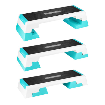 White/mint step do aerobiku premium AS007 Hms