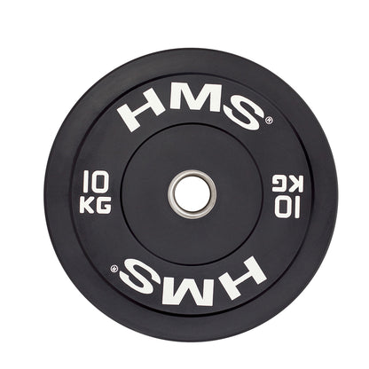 Black talerz olimpijski bumper 10 kg BBR10 Hms
