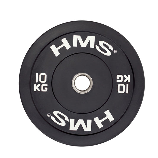 Black talerz olimpijski bumper 10 kg BBR10 Hms