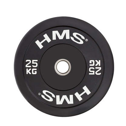 Black talerz olimpijski bumper 25 kg BBR25 Hms