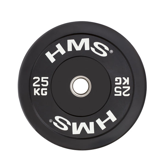 Black talerz olimpijski bumper 25 kg BBR25 Hms