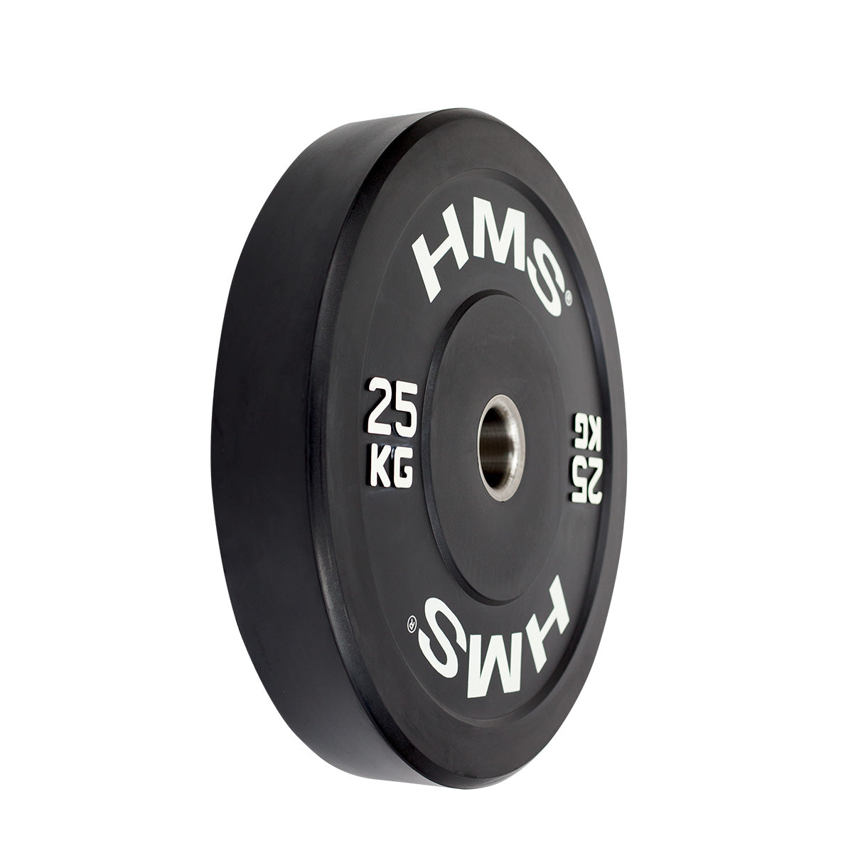 Black talerz olimpijski bumper 25 kg BBR25 Hms