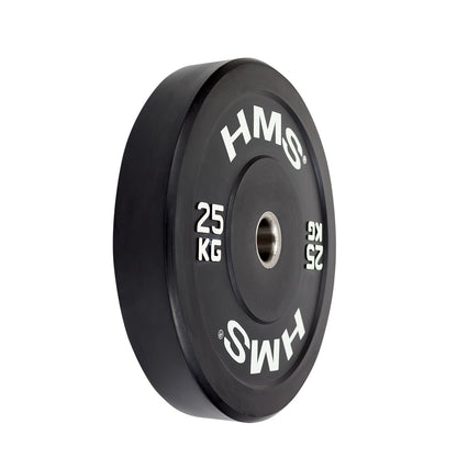 Black talerz olimpijski bumper 25 kg BBR25 Hms