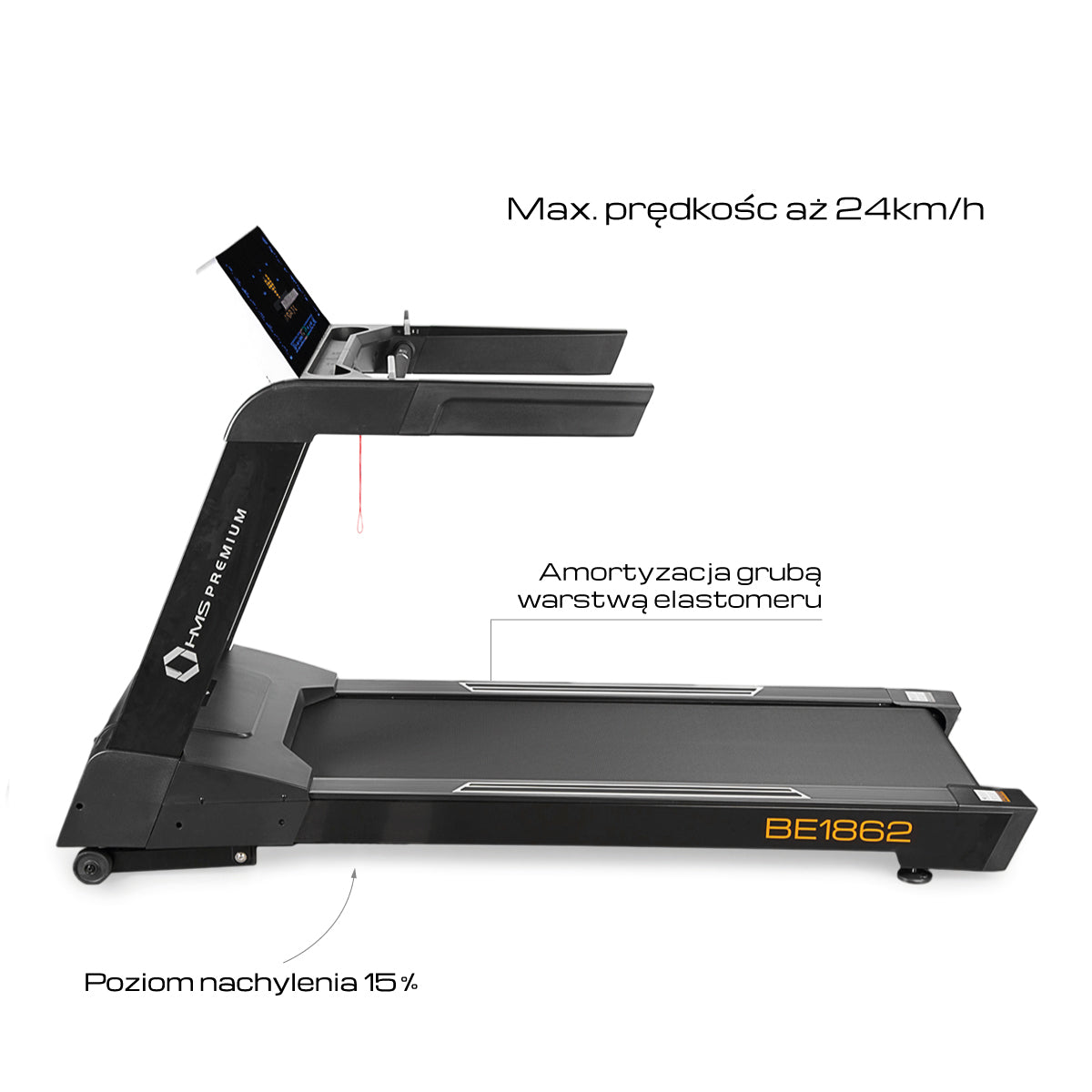 Bieżnia elektryczna semi commercial BE1862 Hms Premium
