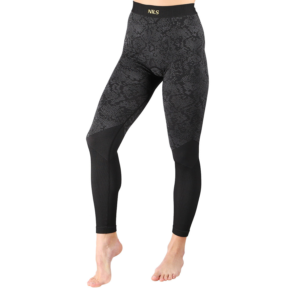 Spodnie termoaktywne czarne damskie s/m rosa BTS0062 Nils