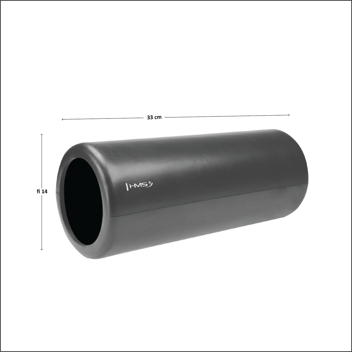 Graphite/black 33cm wałek/roller fitness FS111 Hms