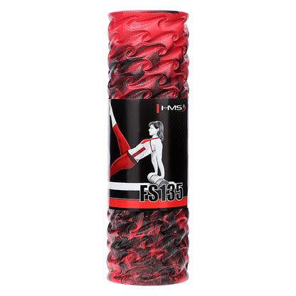 Red/black 45cm wałek fitness/ roller FS135 Hms