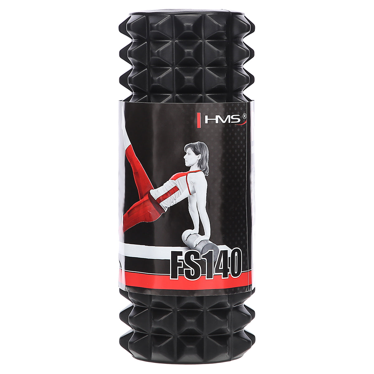 Black 33cm wałek fitness/roller FS140 Hms