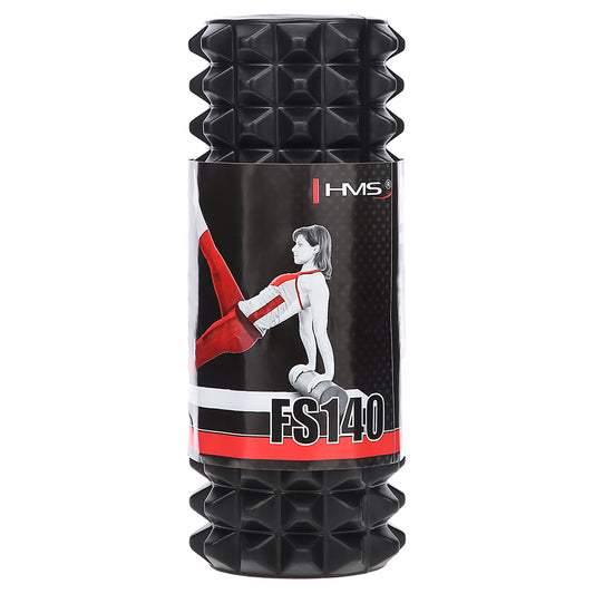 Black 33cm wałek fitness/roller FS140 Hms
