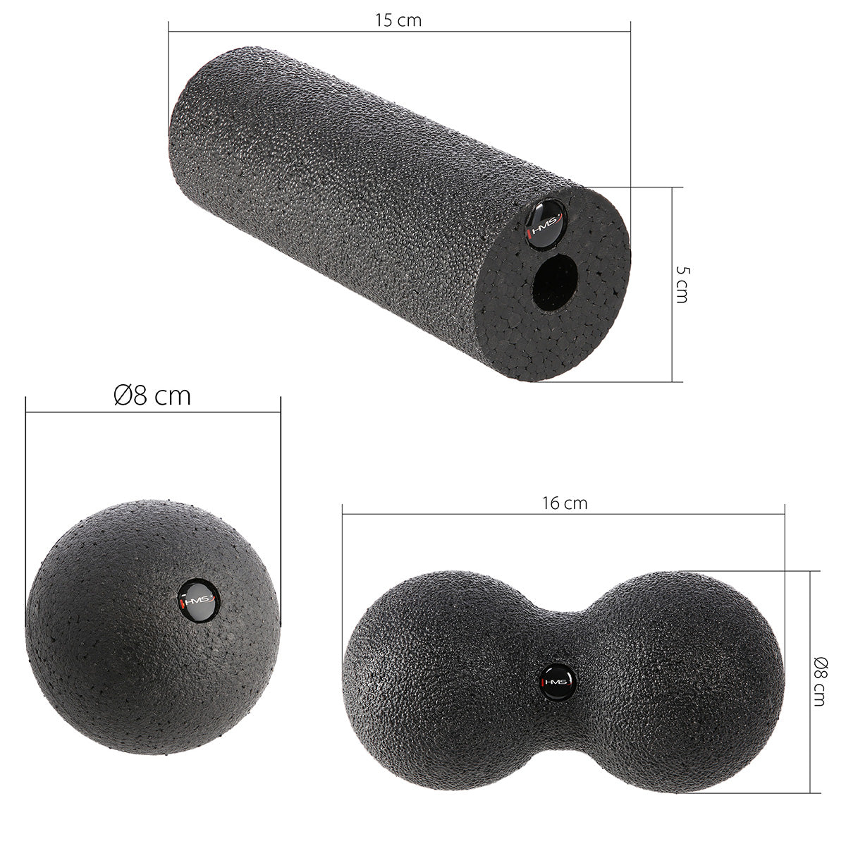 Set zestaw do masażu wałek/piłki FSBM07 Hms