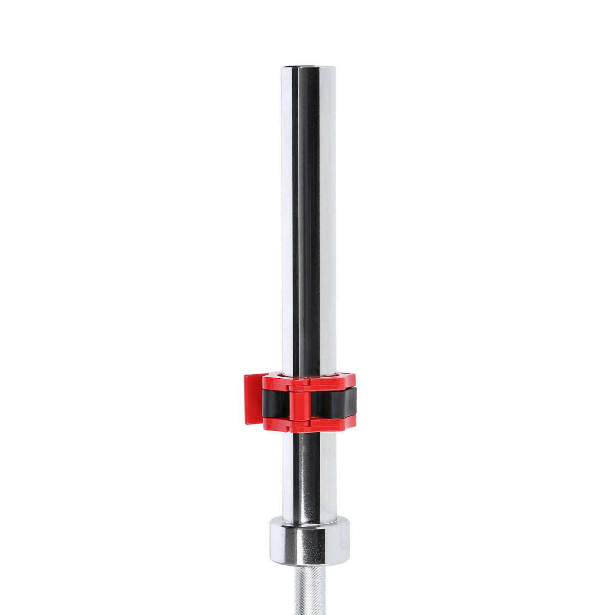 (+ zg1000r) gryf olimpijski 18.5kg 2200mm hms z zaciskami lock jaw red GO450 Hms Premium